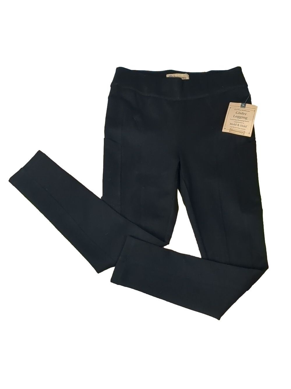 DEMOCRACY black glider leggings size small